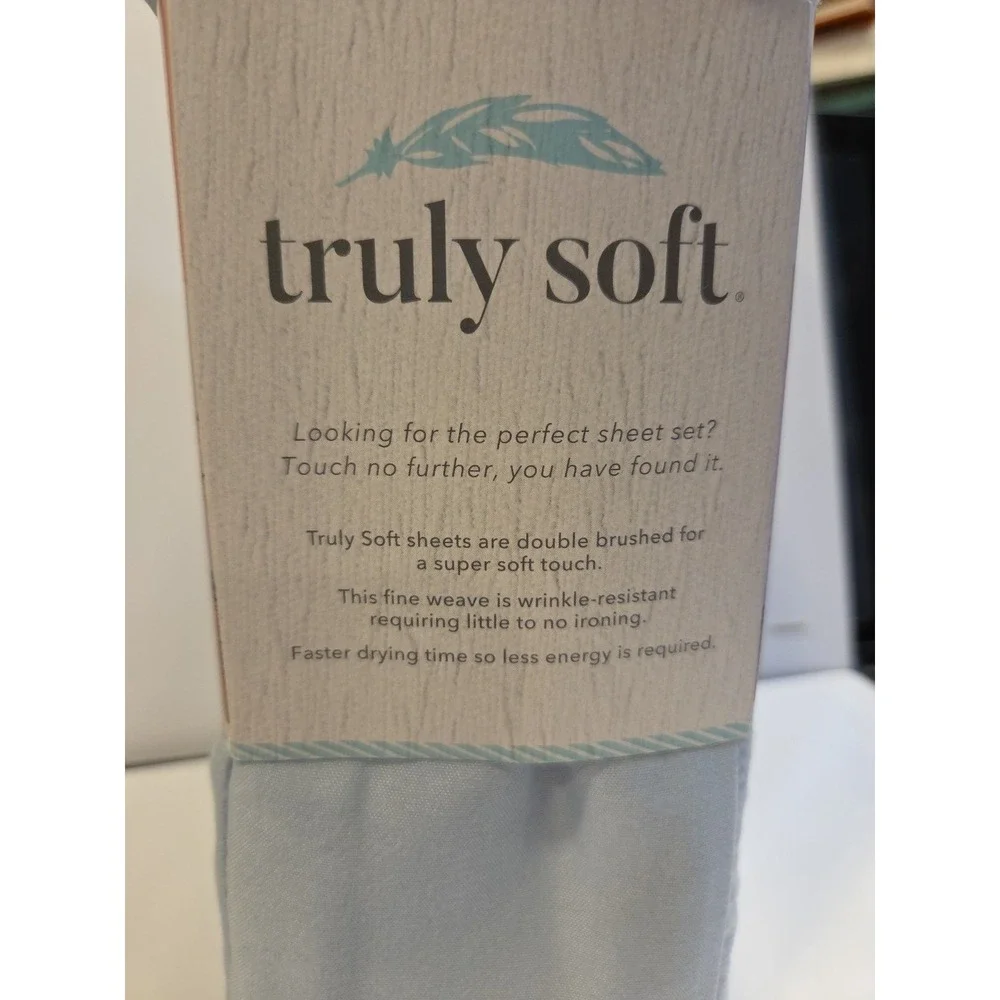 Truly Soft Sheet Set Wrinkle Resistant Size Twin Baby‎ Blue